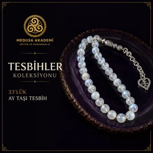 33'lü Doğal Ay Taşı Tesbih